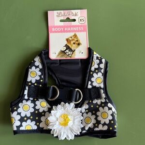 Lulu Pink Body Harness NWT Blue/Yellow/White Floral XSmall